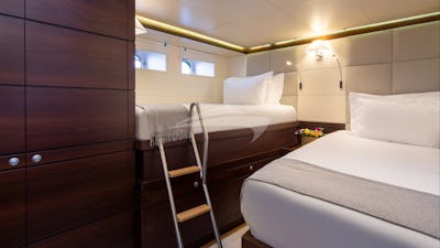 Starboard twin cabin - one bed slightly larger