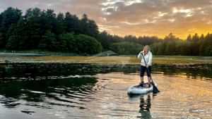 Paddle boarding