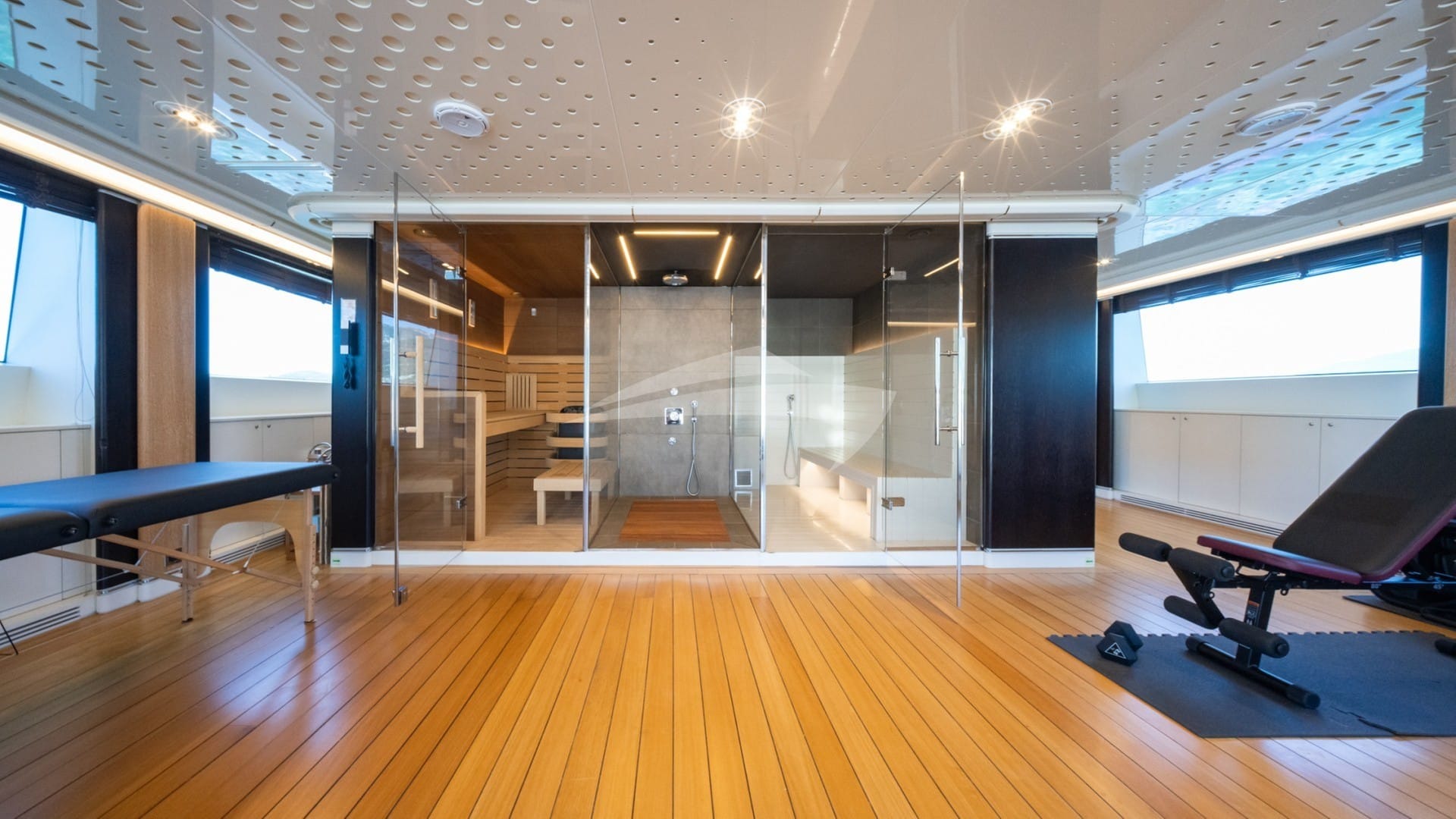 Upper deck wellness suite