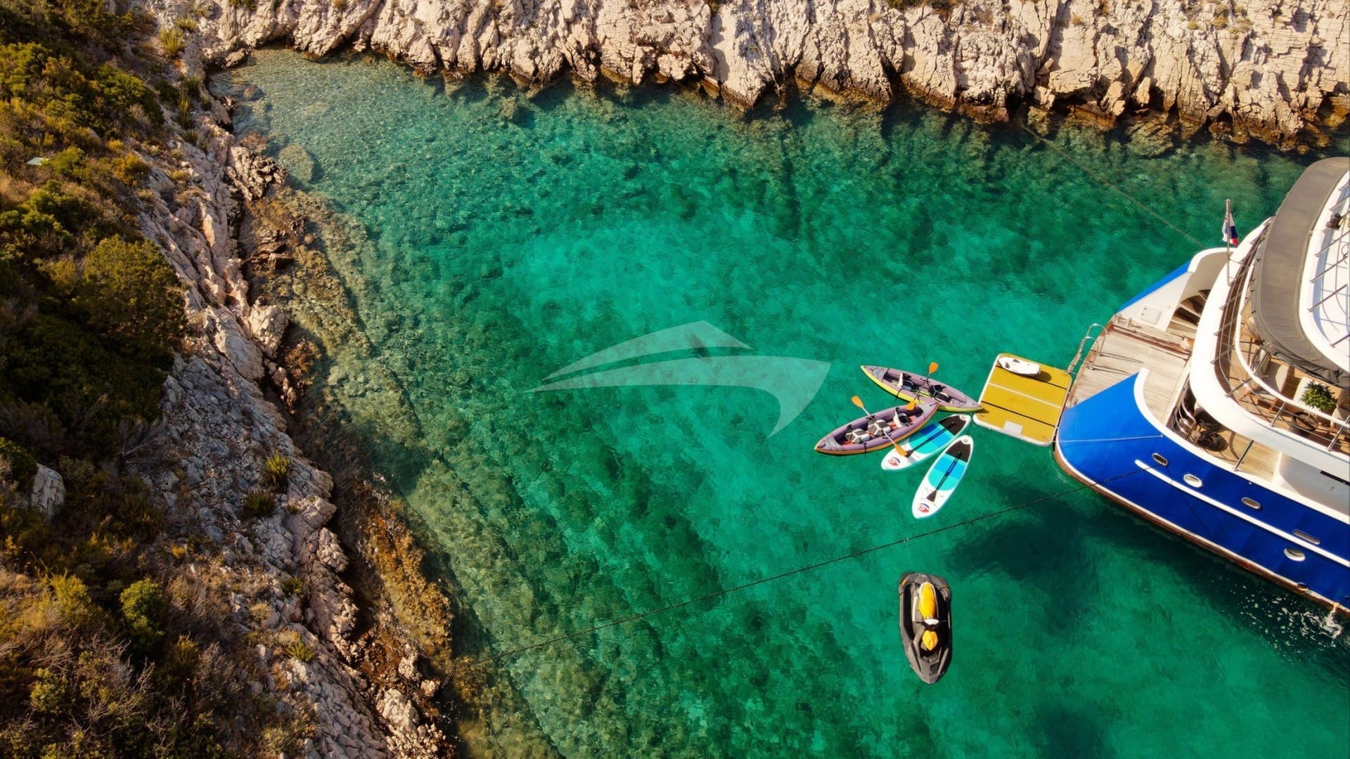 Swim Platform with Water Toys