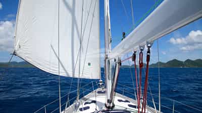 SAYANG under sail