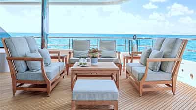 Skylounge aft deck seating port&starboard