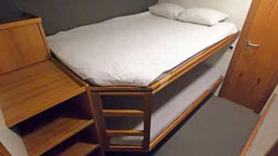 Guest Cabin showing steps to upper berth