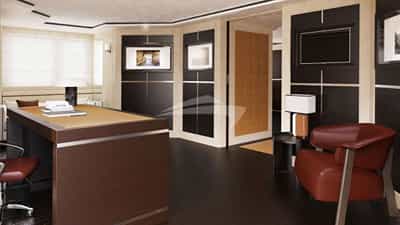 Master cabin office zone (render photo)