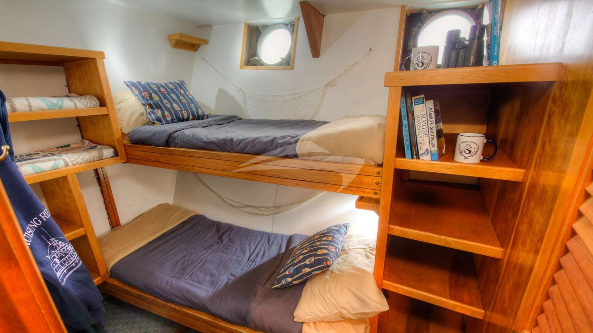 1 of 6 cozy cabins. Each cabin offers a memory foam mattress, and individual outlets.