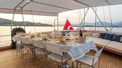 Aft Deck Dining Area