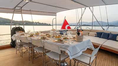 Aft Deck Dining Area