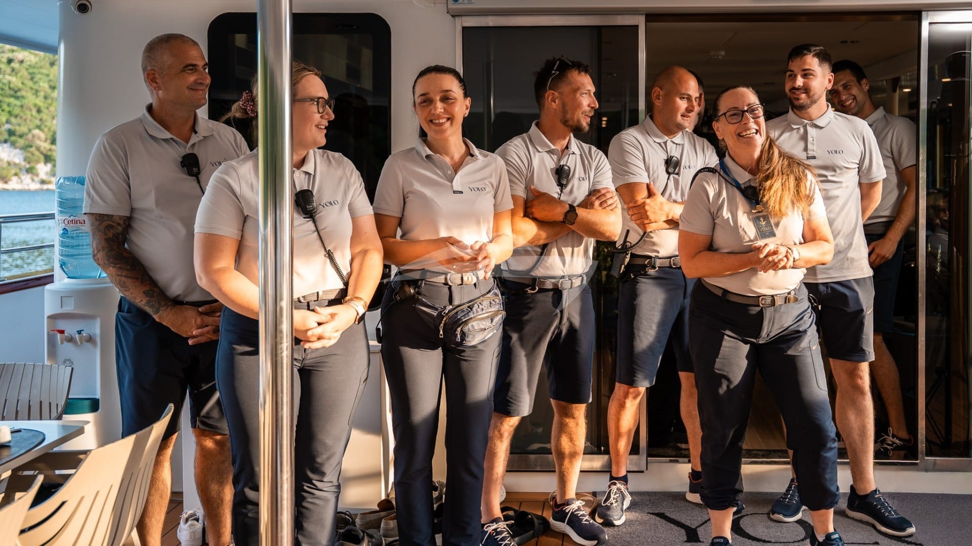 Luxury charter yacht crew for YOLO
