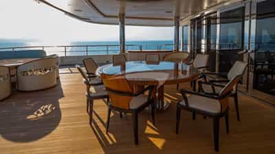Aft deck and seating