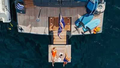 Aerial View of Swim Platform