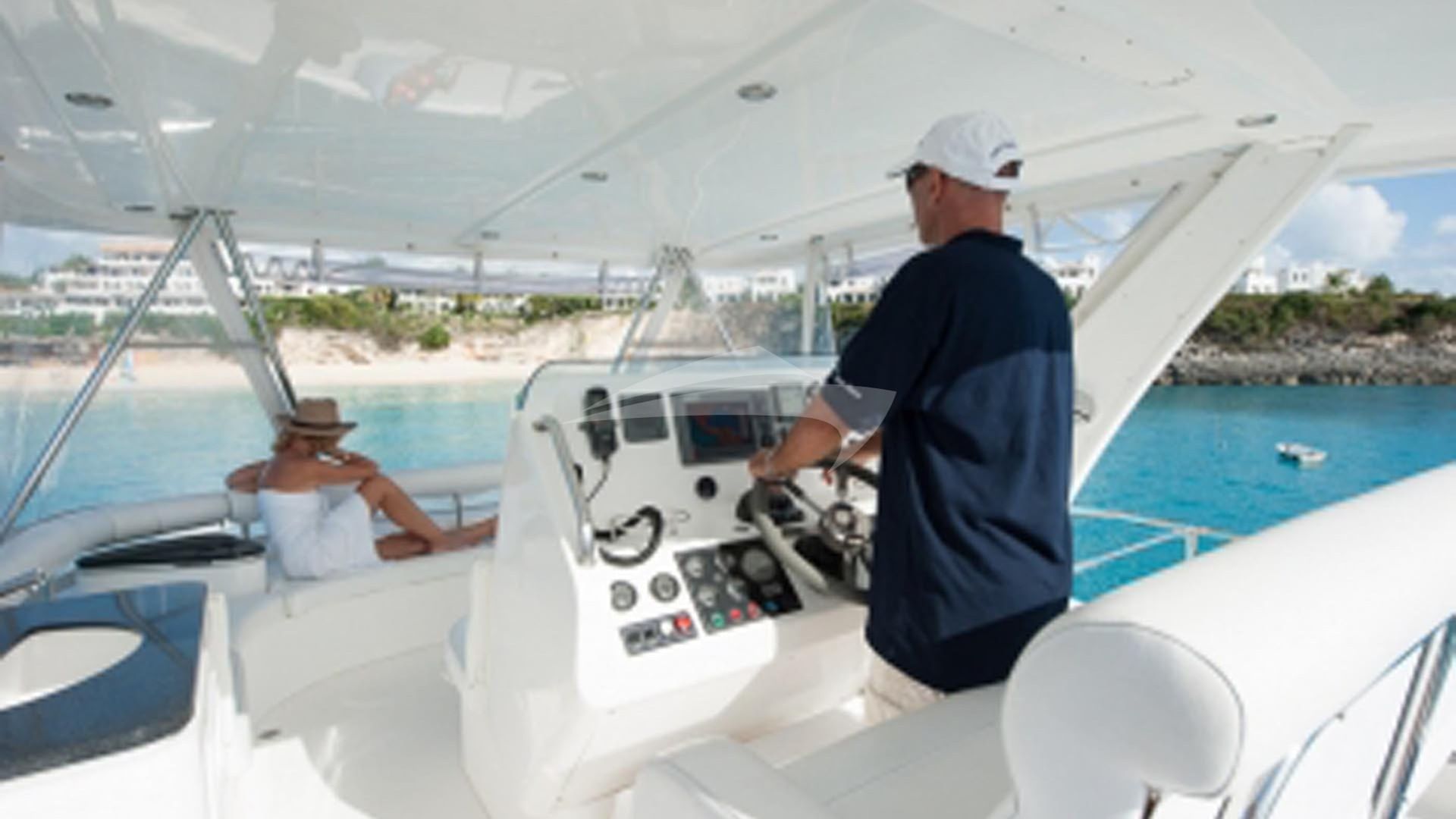 Flybridge with Helm Station and Seating