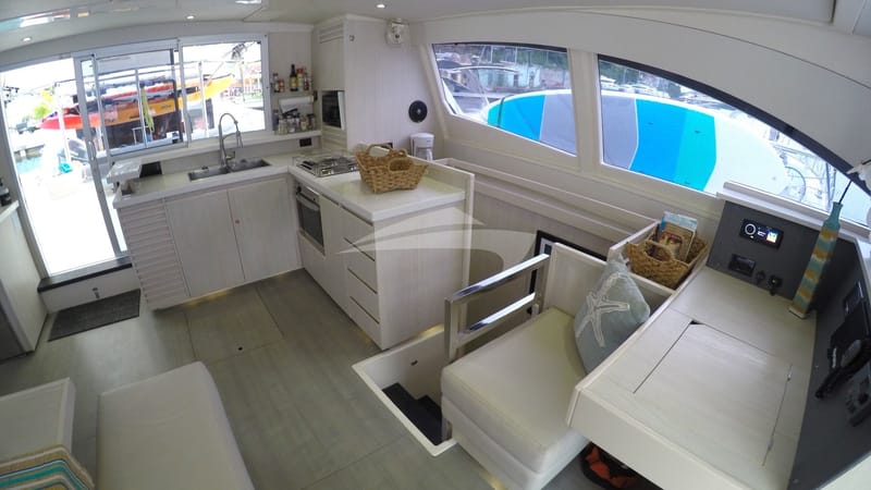 Saloon and galley