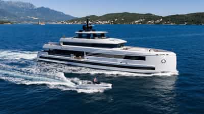 Underway with tender