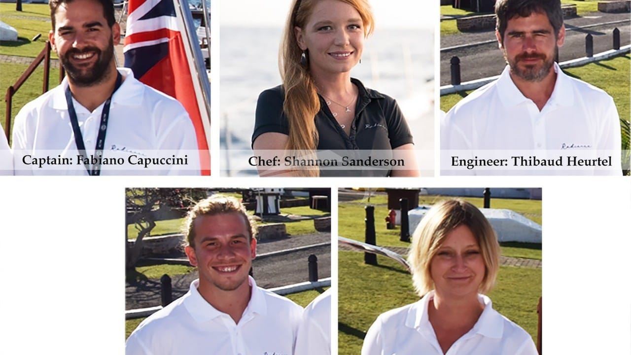 Luxury charter yacht crew for RADIANCE