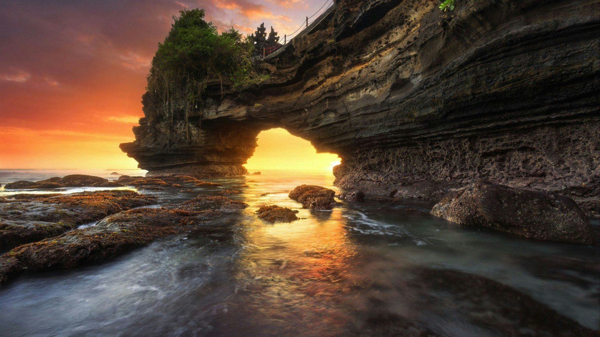Sunset at Batu Bolong & Tanah Lot - Bali, Indonesia