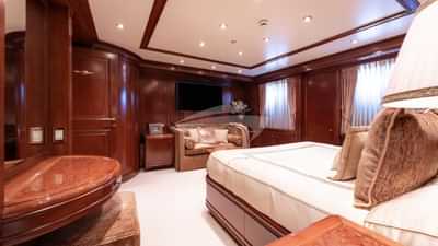 SANTORINI stateroom with a 40" Smart TV