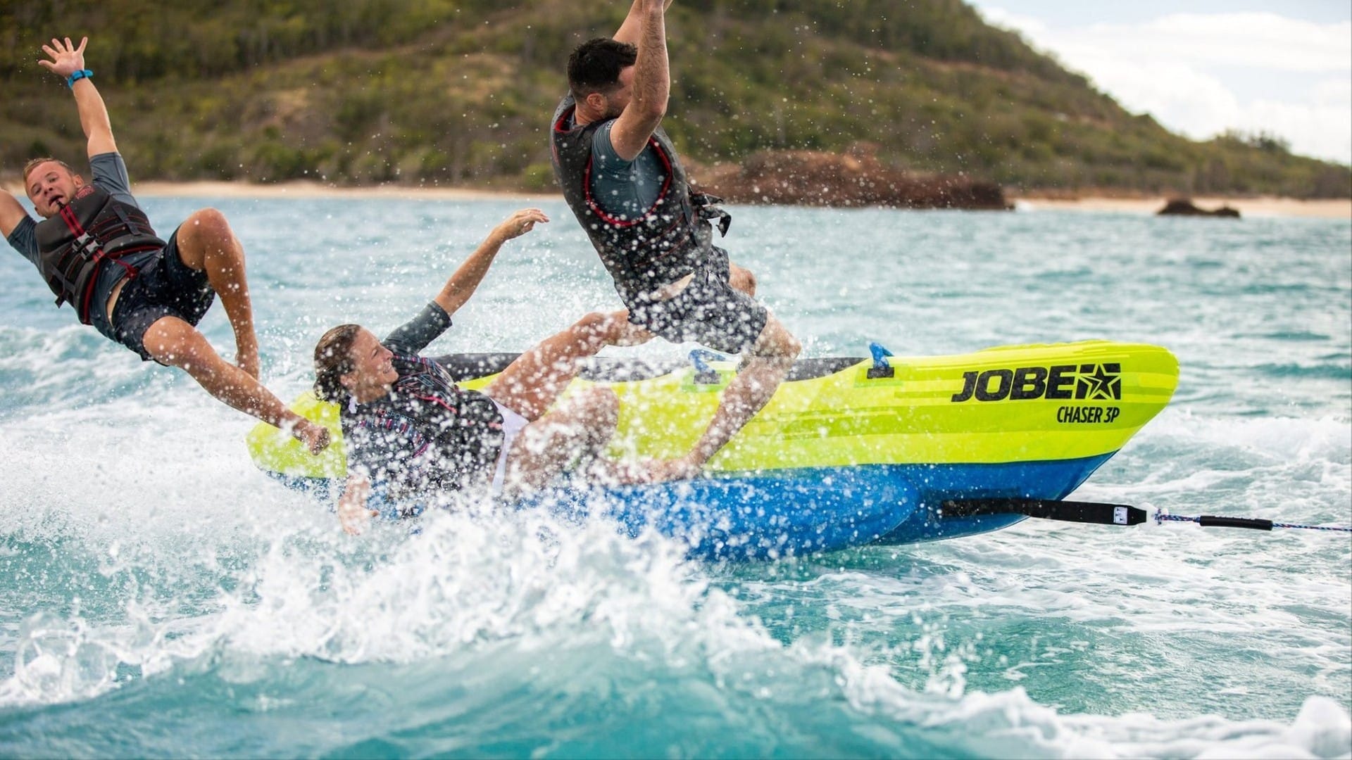 Enjoying the toys on board