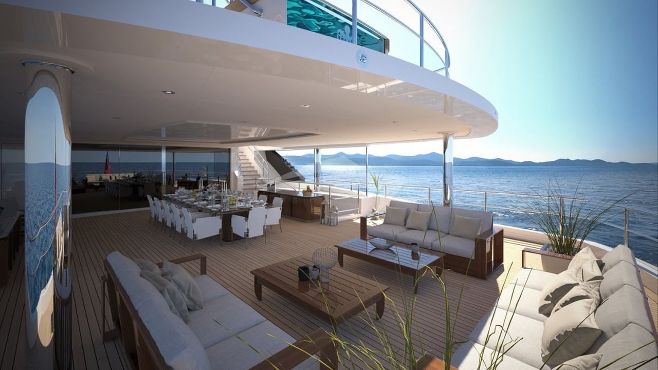 Aft Deck Alfresco Dining and Seating