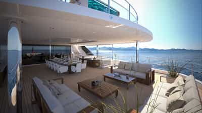 Aft Deck Alfresco Dining and Seating