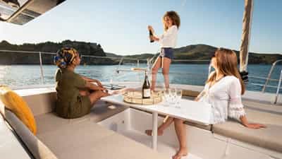 Foredeck lounge area