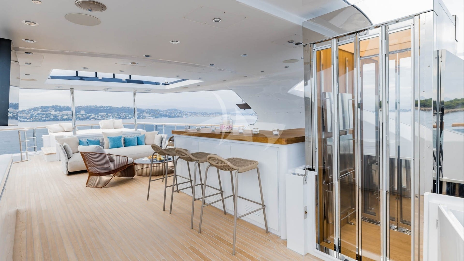 Deck Bar and Elevator