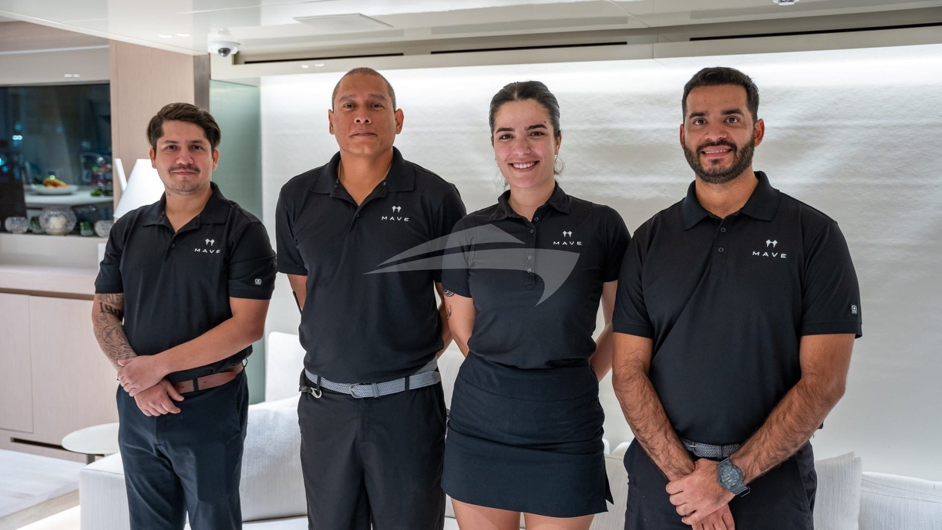 Luxury charter yacht crew for MAVE