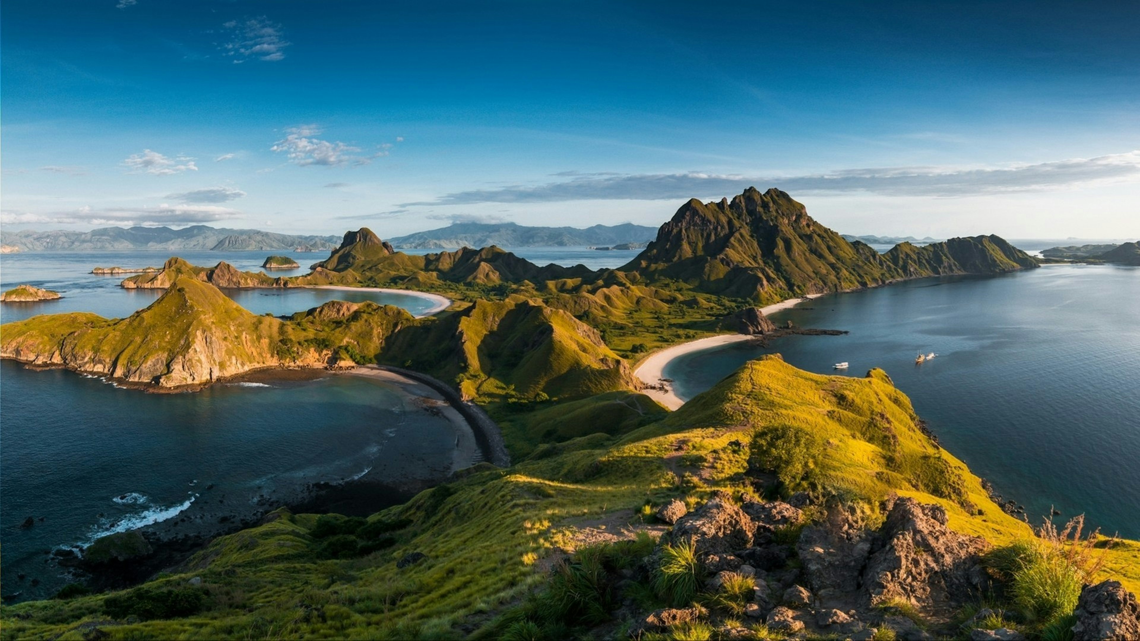 Top view of 'Padar Island' in a morning from Komodo Island