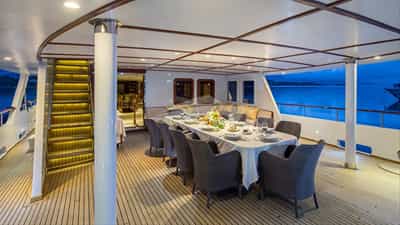 Dining on deck
