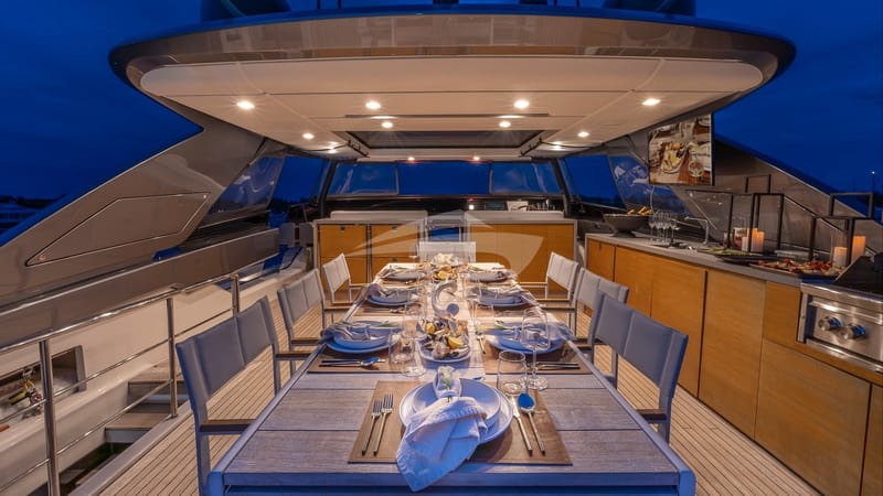 Deck Dining at Night