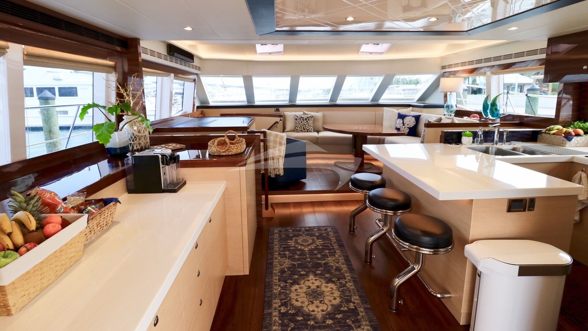 Looking forward in the saloon