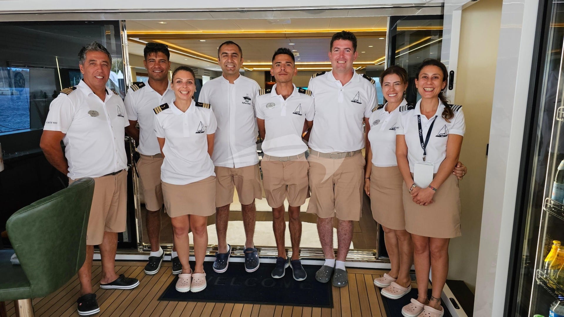 Luxury charter yacht crew for NORTH WIND