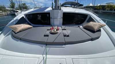 upfront lounging area