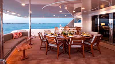 Alfresco dining area