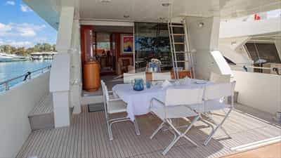 Aft dining area