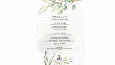 Sample Dinner Menu