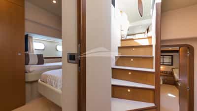 Staircase to cabins