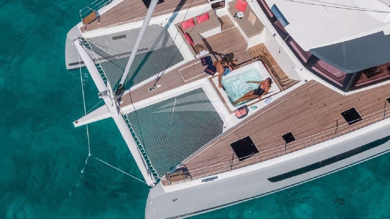 Relaxing aerial view