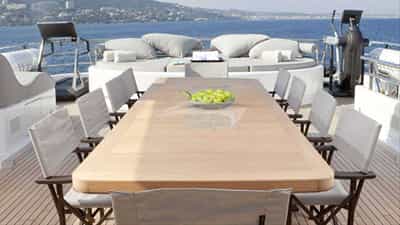 Deck dining area