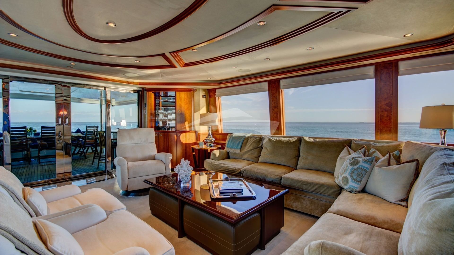 Main Salon, aft view