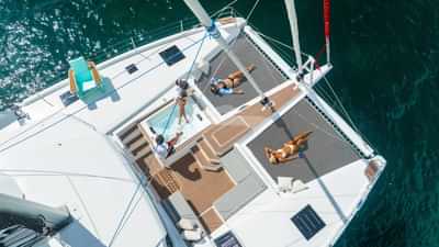 Enjoying the foredeck