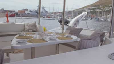 Outdoor dining area
