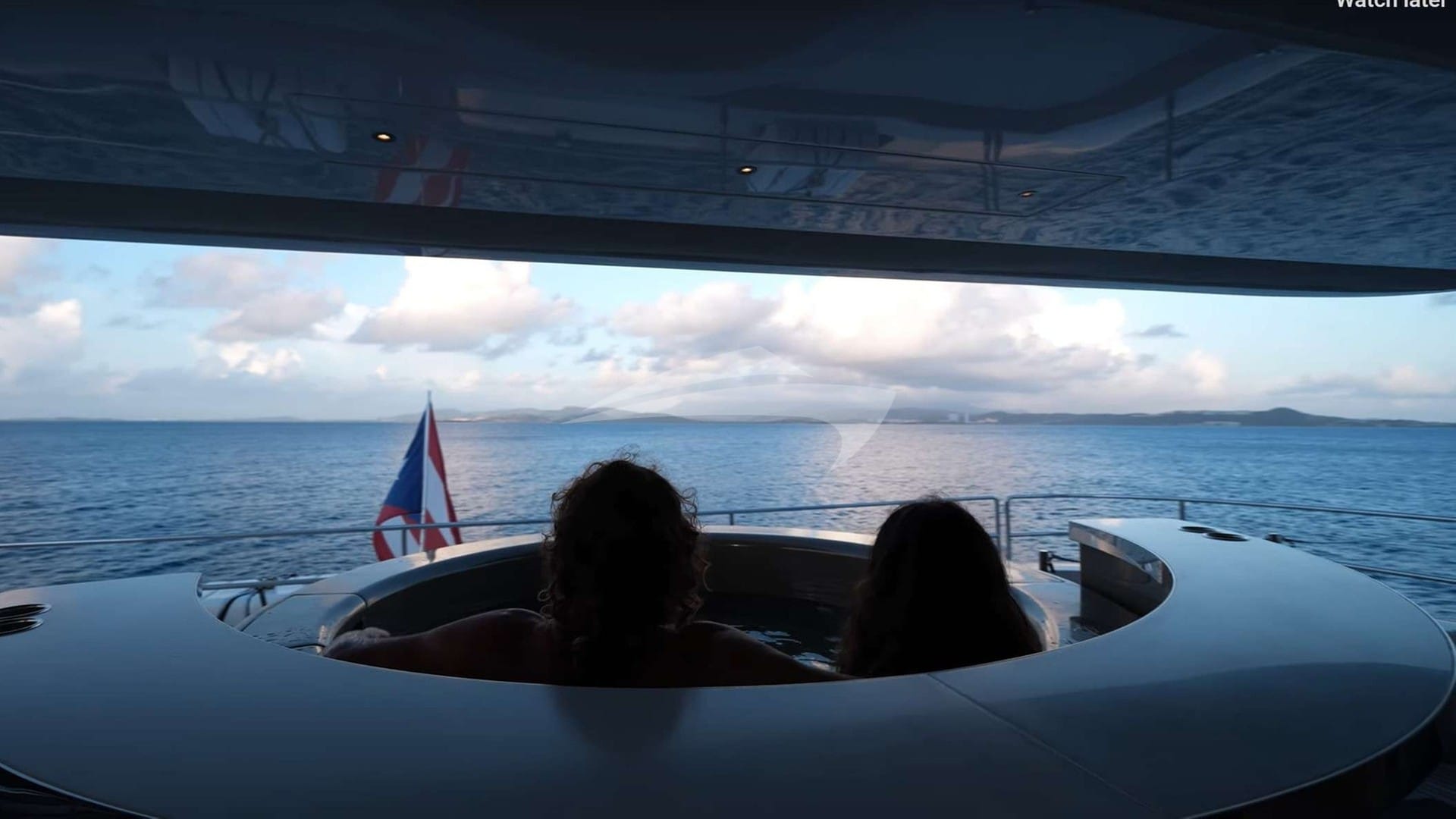 Sunset jacuzzi view from the jacuzzi