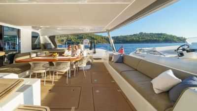 Aft deck Dining
