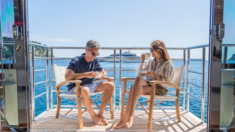 Main deck side balconies