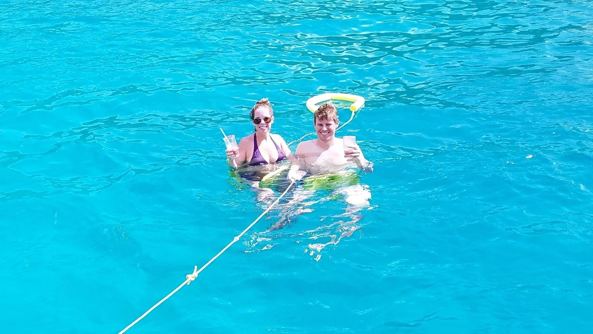 Just hanging off the stern... Hanging out