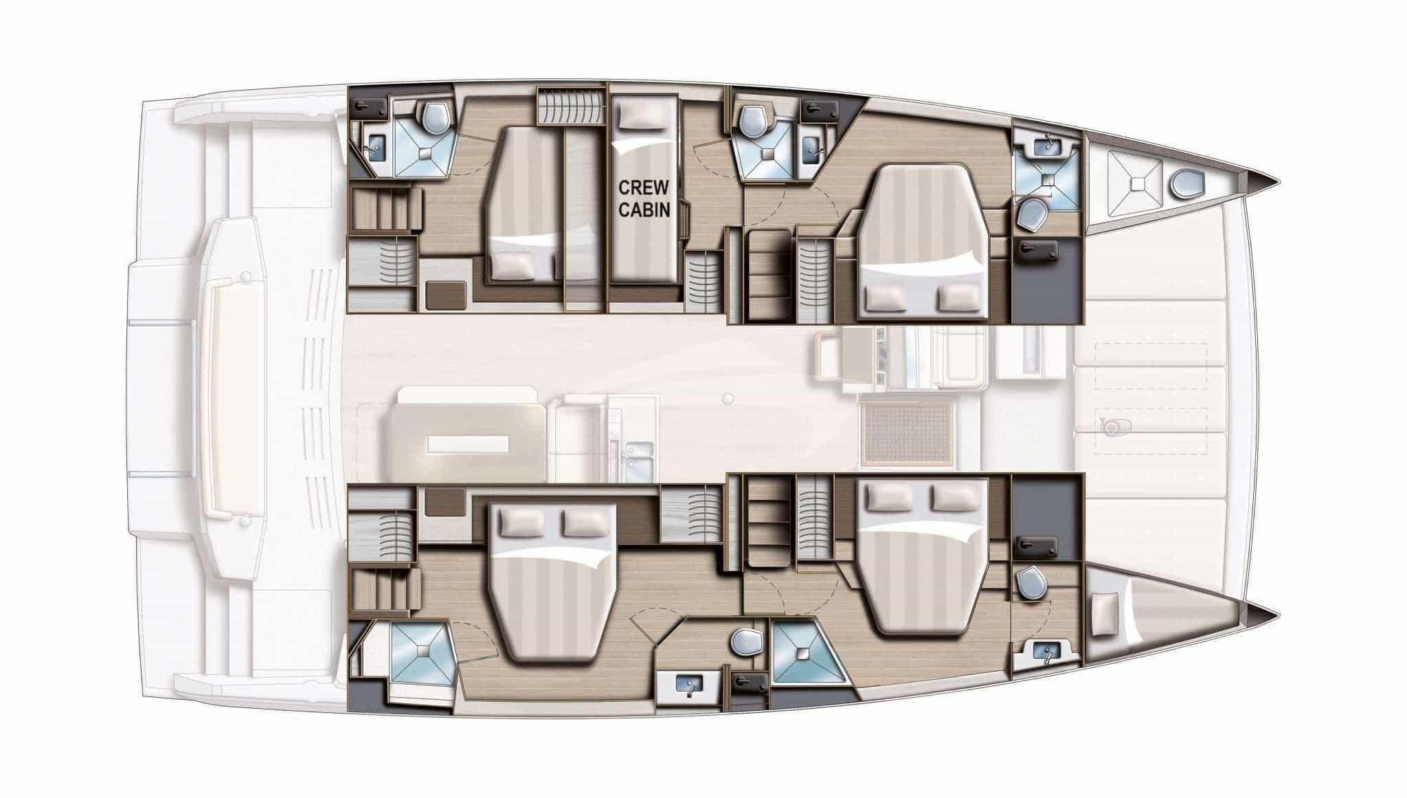 Luxury charter yacht layout diagram for BAVARIAN BLISS