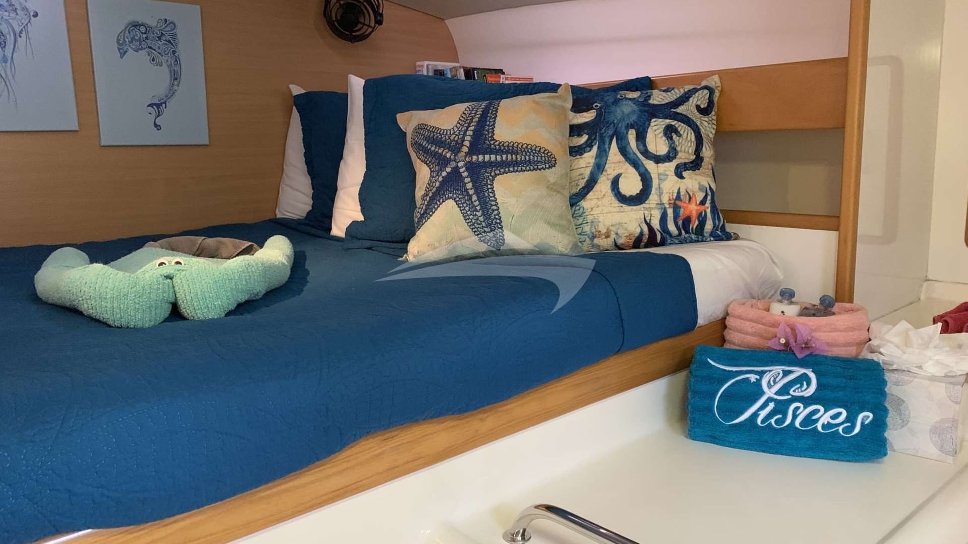 Cabin 1 and all cabins have luxurious sheets