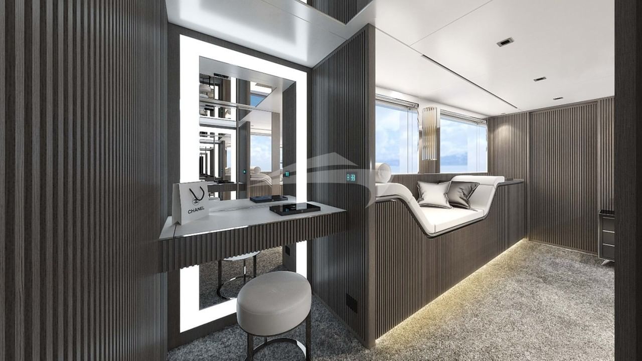 Master Cabin Vanity area- Render Photo