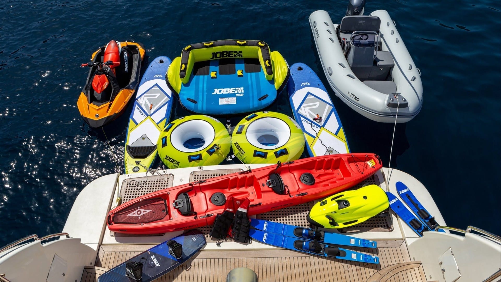 Swim Platform and Water Toys