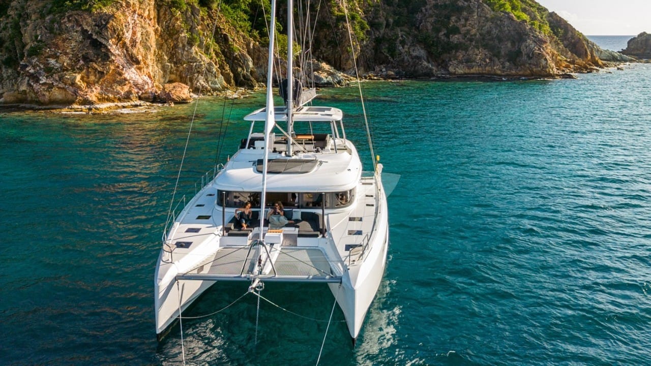 Cruising the azure waters